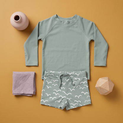 Noah Boys Long Sleeve Two Piece Swimsuit