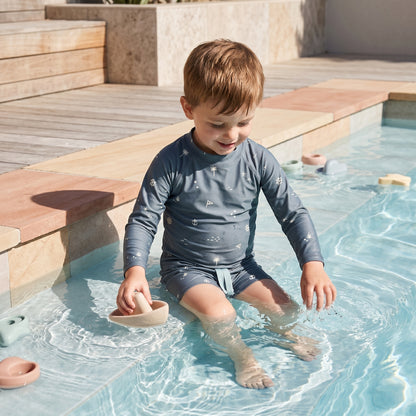 Noah Boys Long Sleeve Two Piece Swimsuit