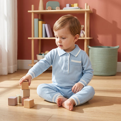Jasper Classic Cotton Baby Boy Romper