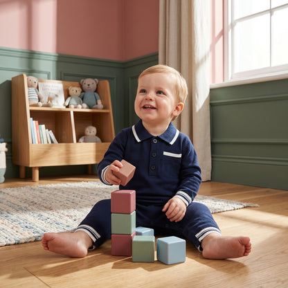 Jasper Classic Cotton Baby Boy Romper
