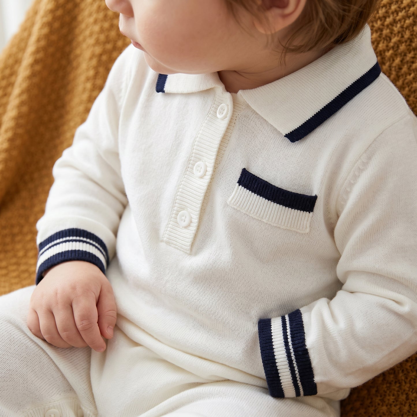 Jasper Classic Cotton Baby Boy Romper