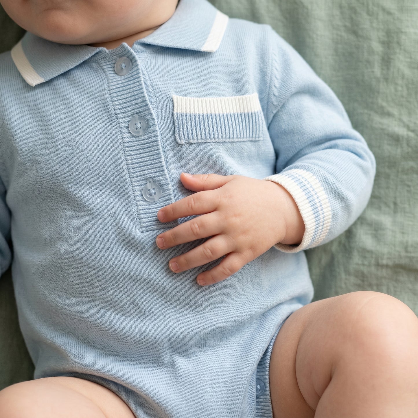 Jasper Classic Cotton Baby Boy Romper