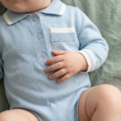 Jasper Classic Cotton Baby Boy Romper