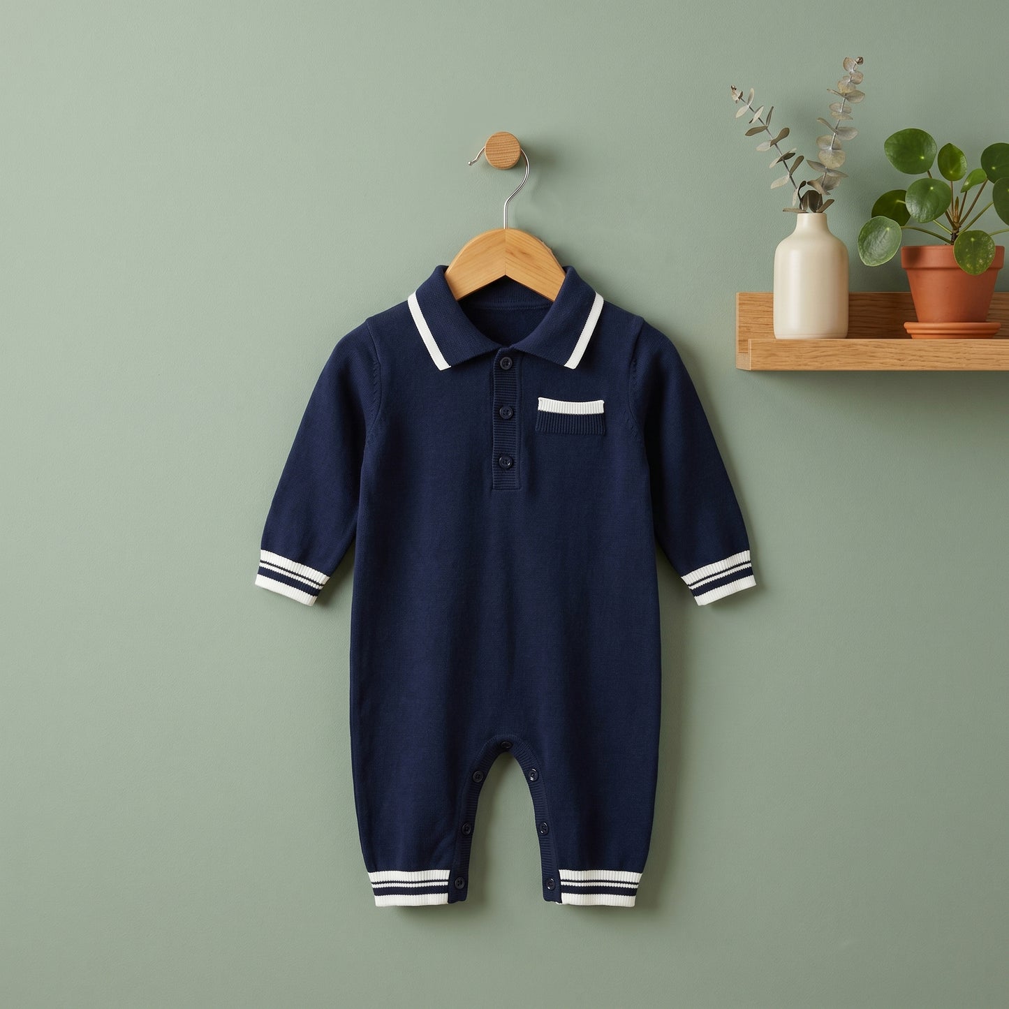 Jasper Classic Cotton Baby Boy Romper