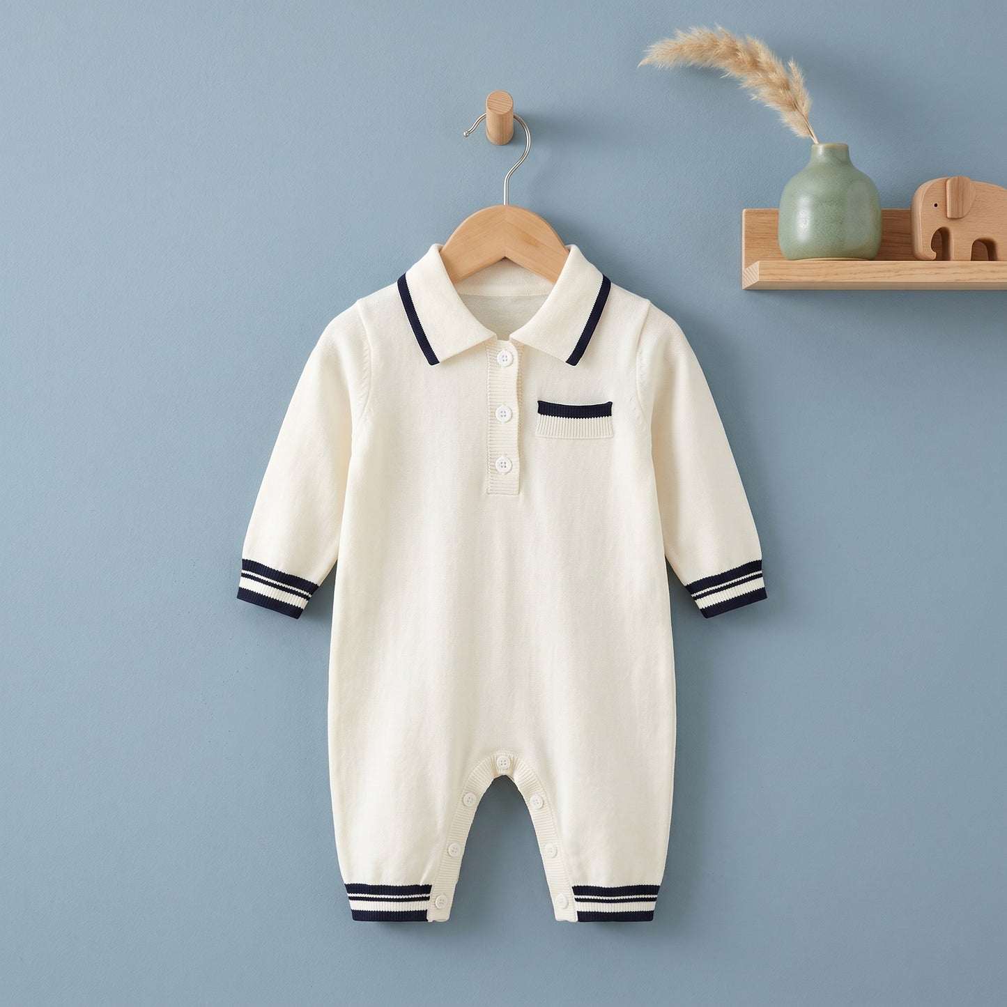 Jasper Classic Cotton Baby Boy Romper