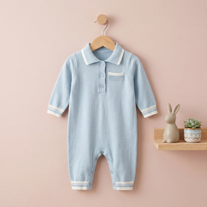 Jasper Classic Cotton Baby Boy Romper