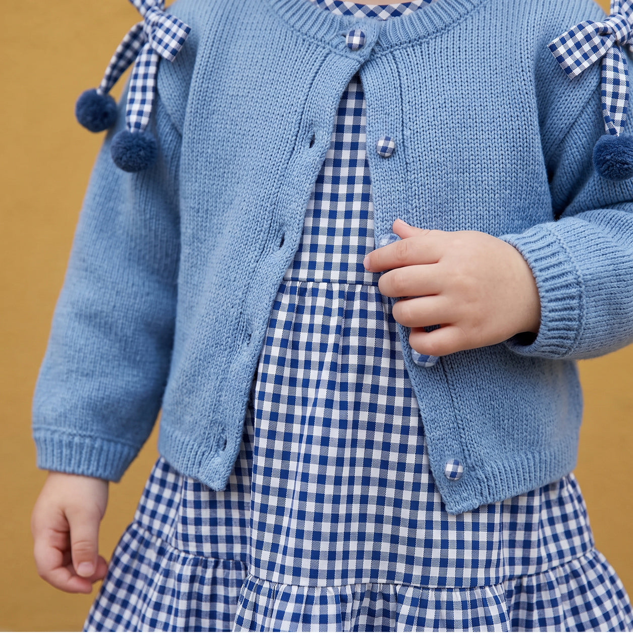 Margot Baby Blue Cardigan and Dress Set