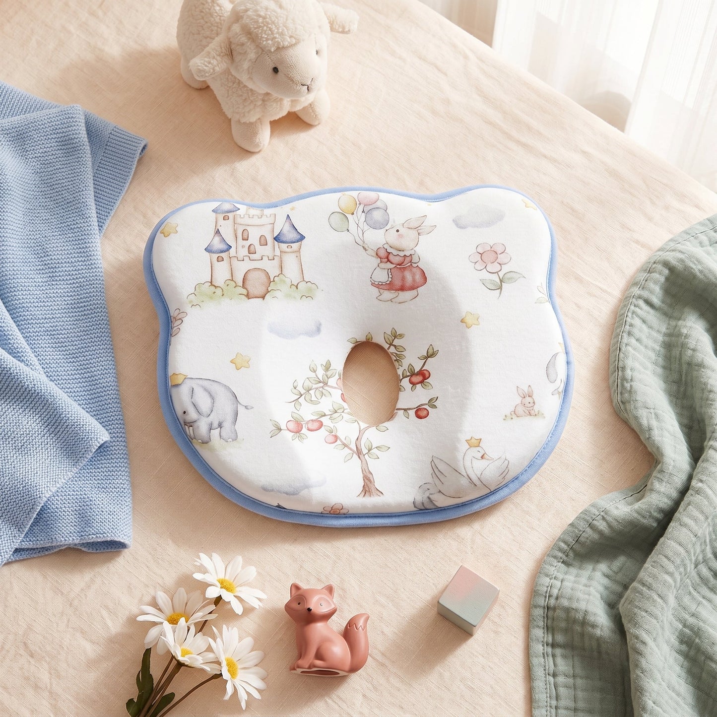 Memory Foam Flat Head Baby Pillow