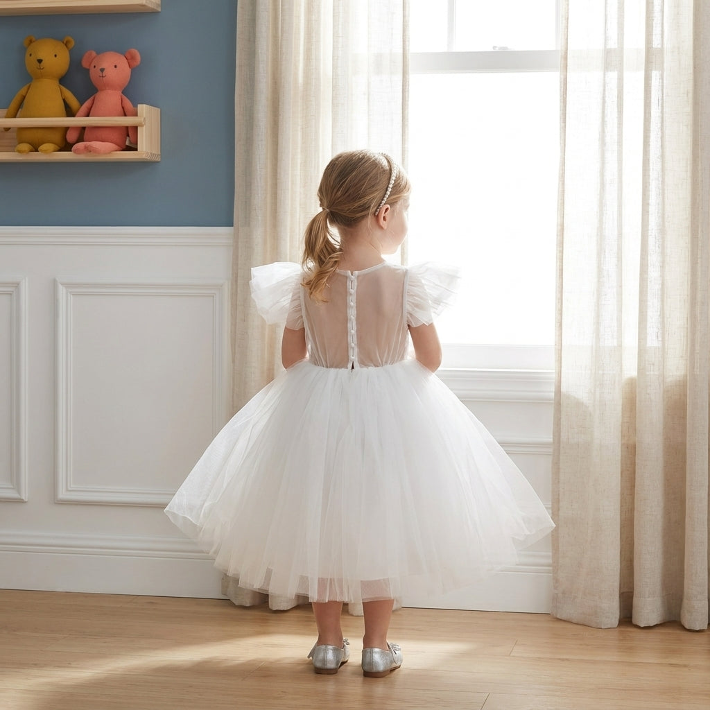 Aria Flower Girl Tulle Dress