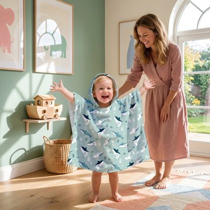 Sky Kids Hooded Cape Bath Towel