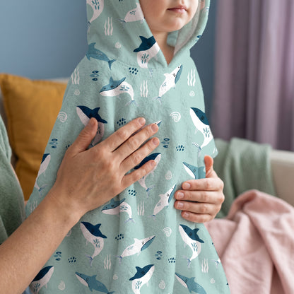 Sky Kids Hooded Cape Bath Towel