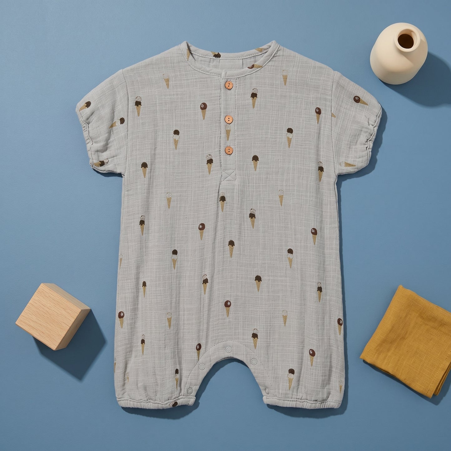Theo Baby Short Sleeve Romper