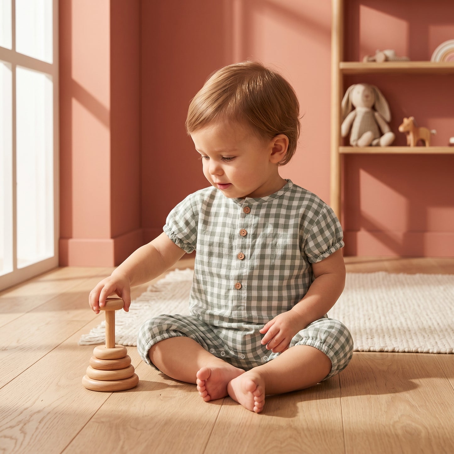 Theo Baby Short Sleeve Romper