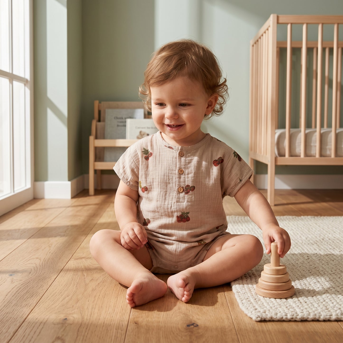 Theo Baby Short Sleeve Romper