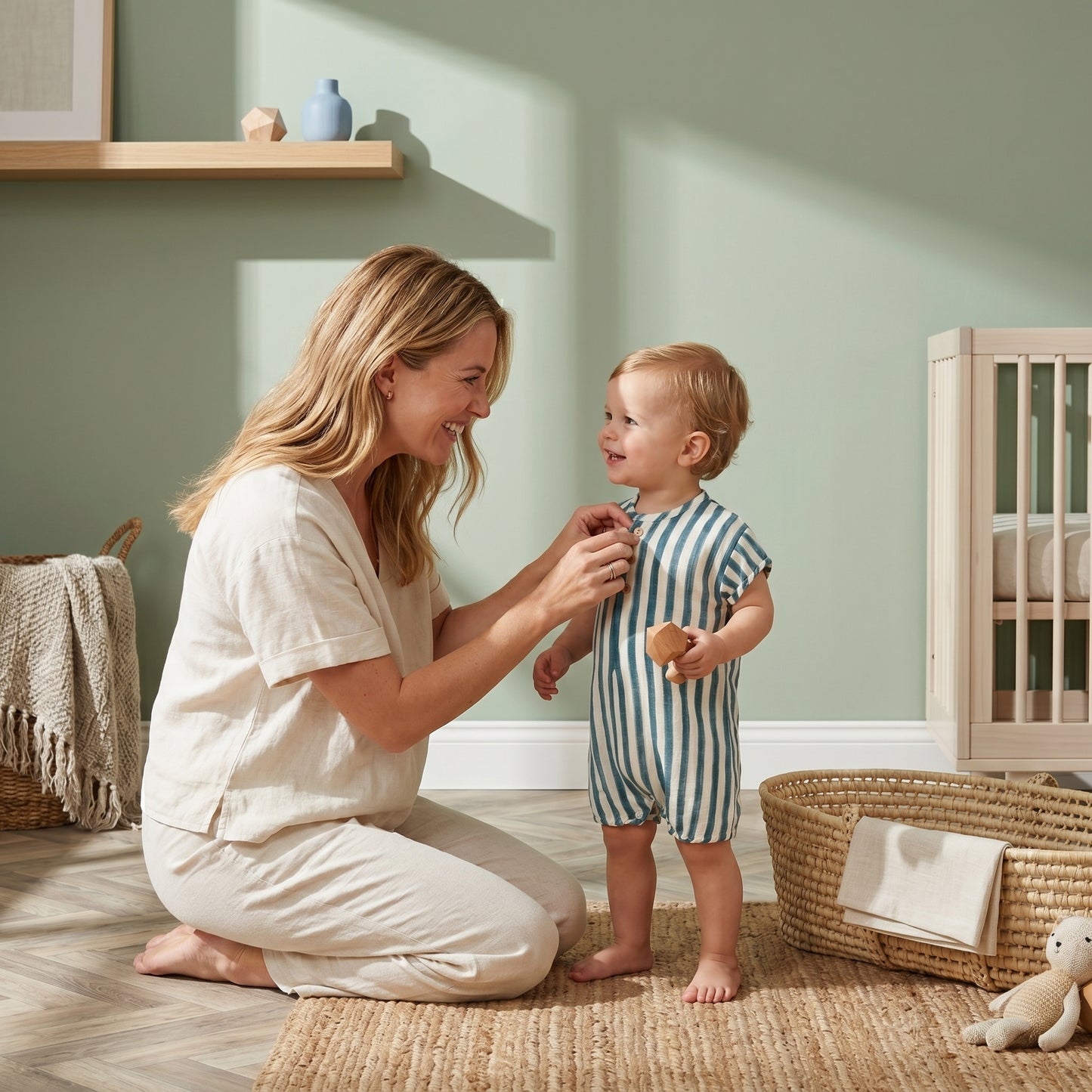 Theo Baby Short Sleeve Romper