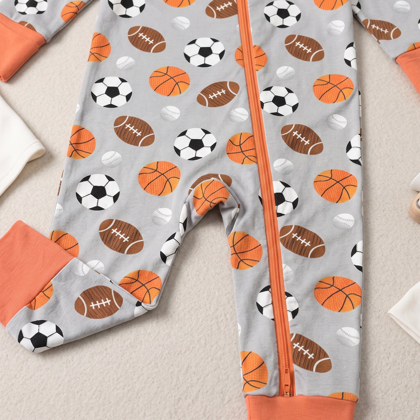Little Athletes Baby Zip Romper