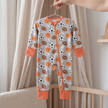 Little Athletes Baby Zip Romper
