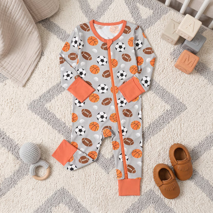 Little Athletes Baby Zip Romper