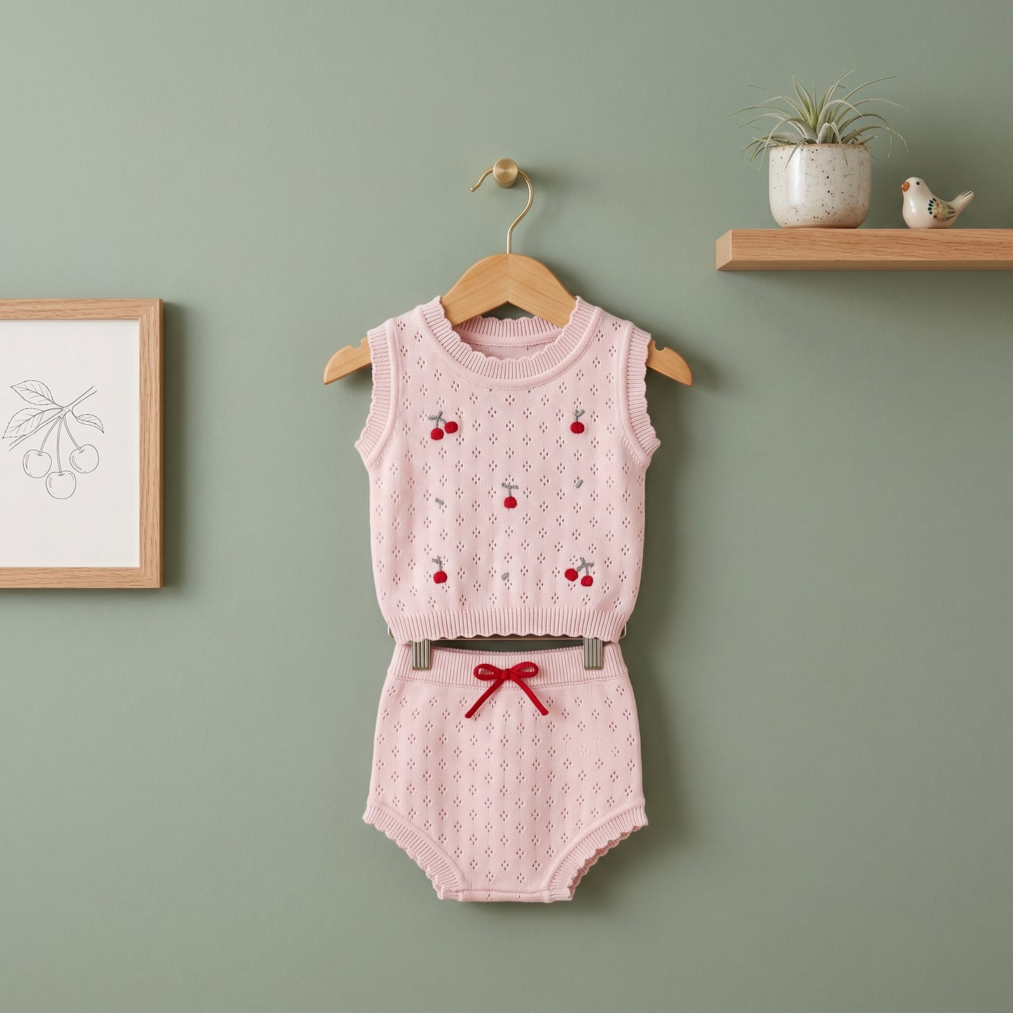 Milo Knit Vest and Shorts Baby Set