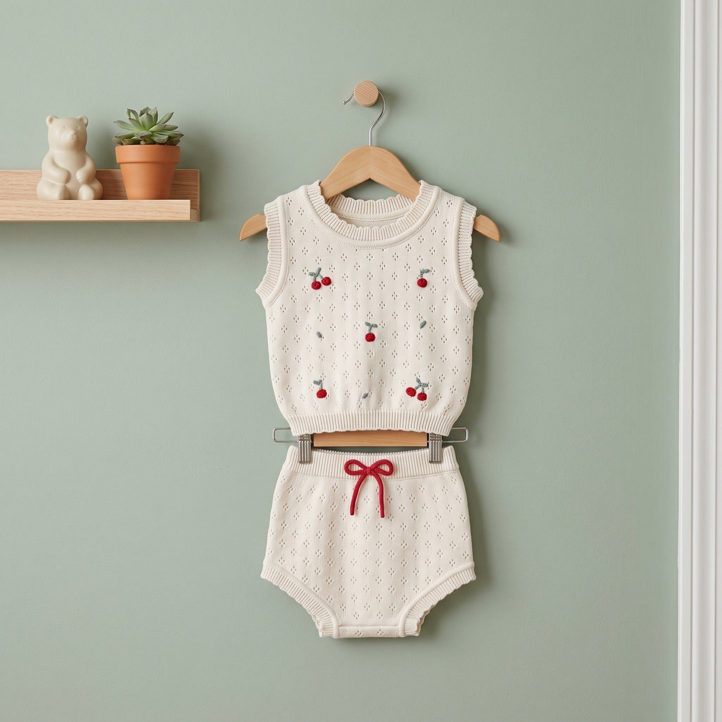 Milo Knit Vest and Shorts Baby Set