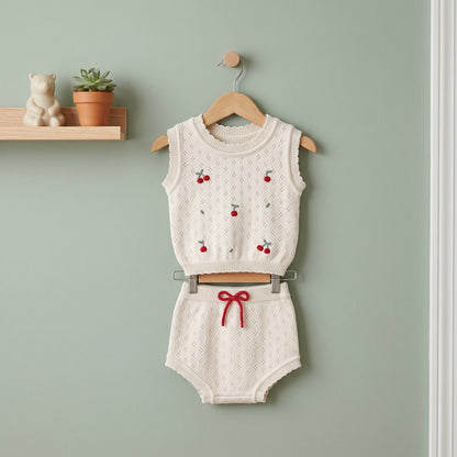 Milo Knit Vest and Shorts Baby Set