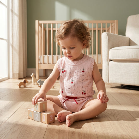 Milo Knit Vest and Shorts Baby Set