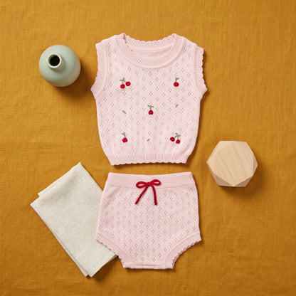 Milo Knit Vest and Shorts Baby Set