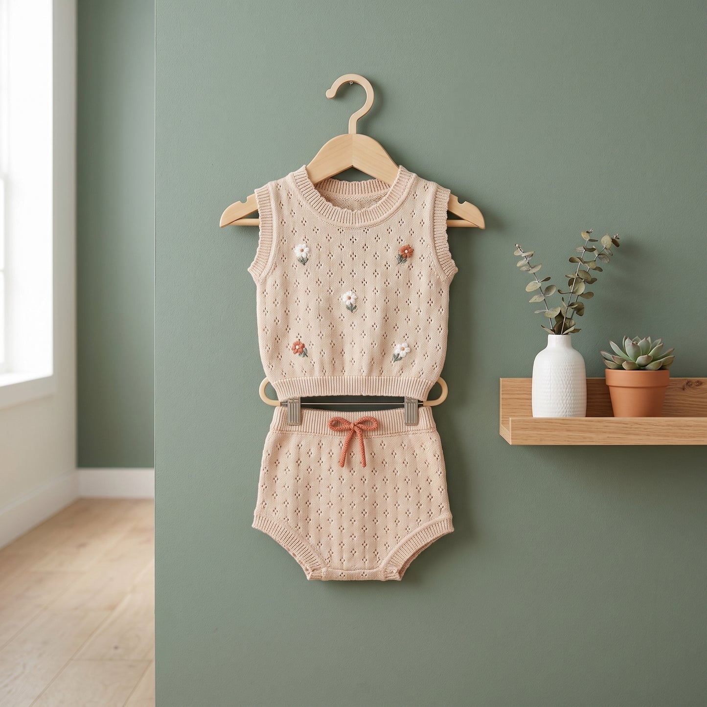 Milo Knit Vest and Shorts Baby Set