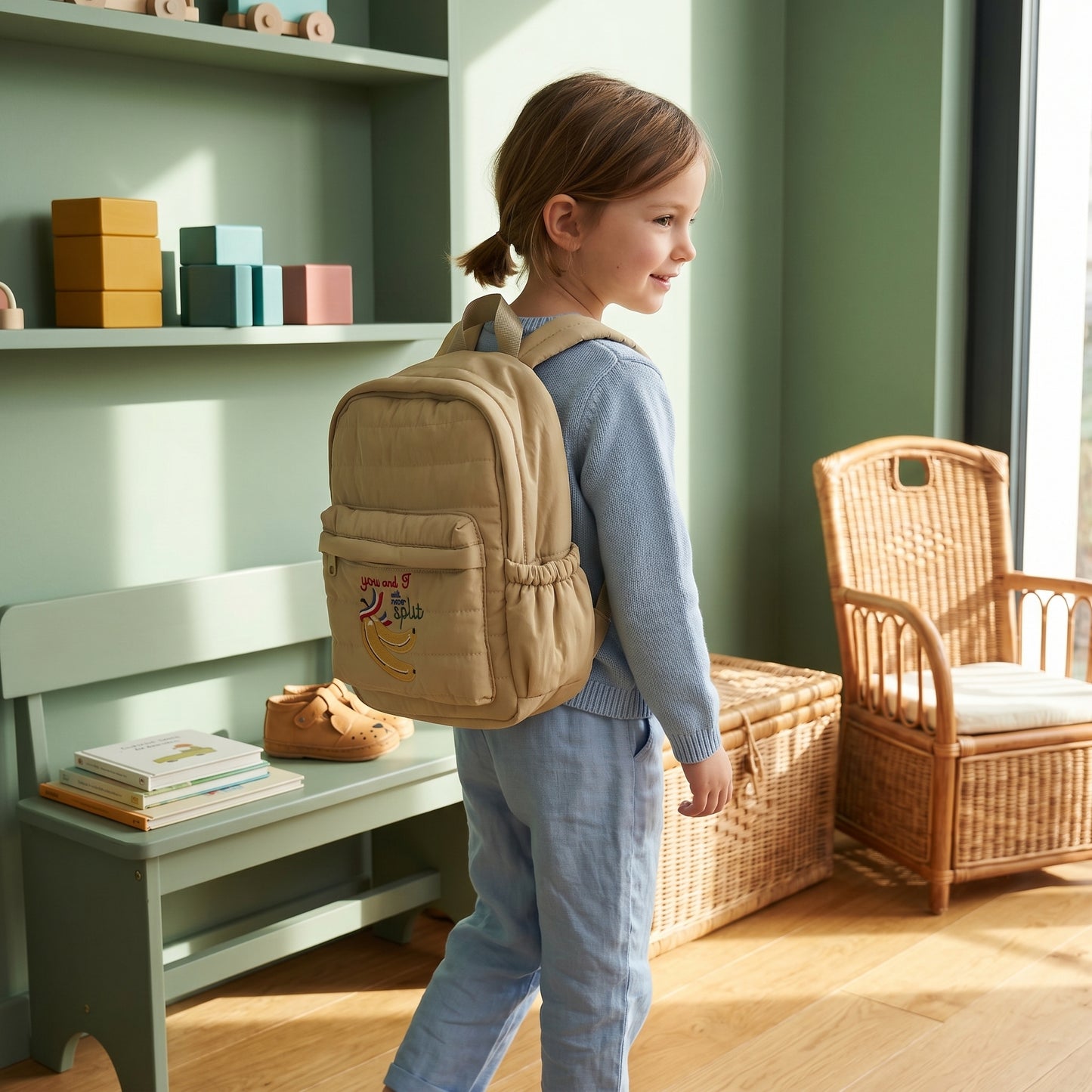 Ollie Kids Waterproof School Backpack