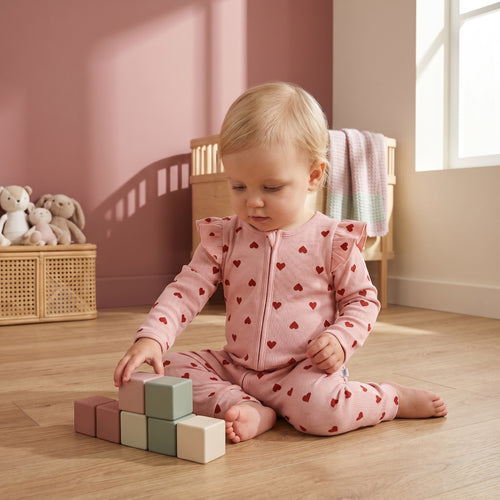 Posy Cotton Baby Romper