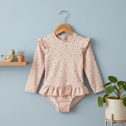 Juniper Girls Floral Sun Protection Swimsuit