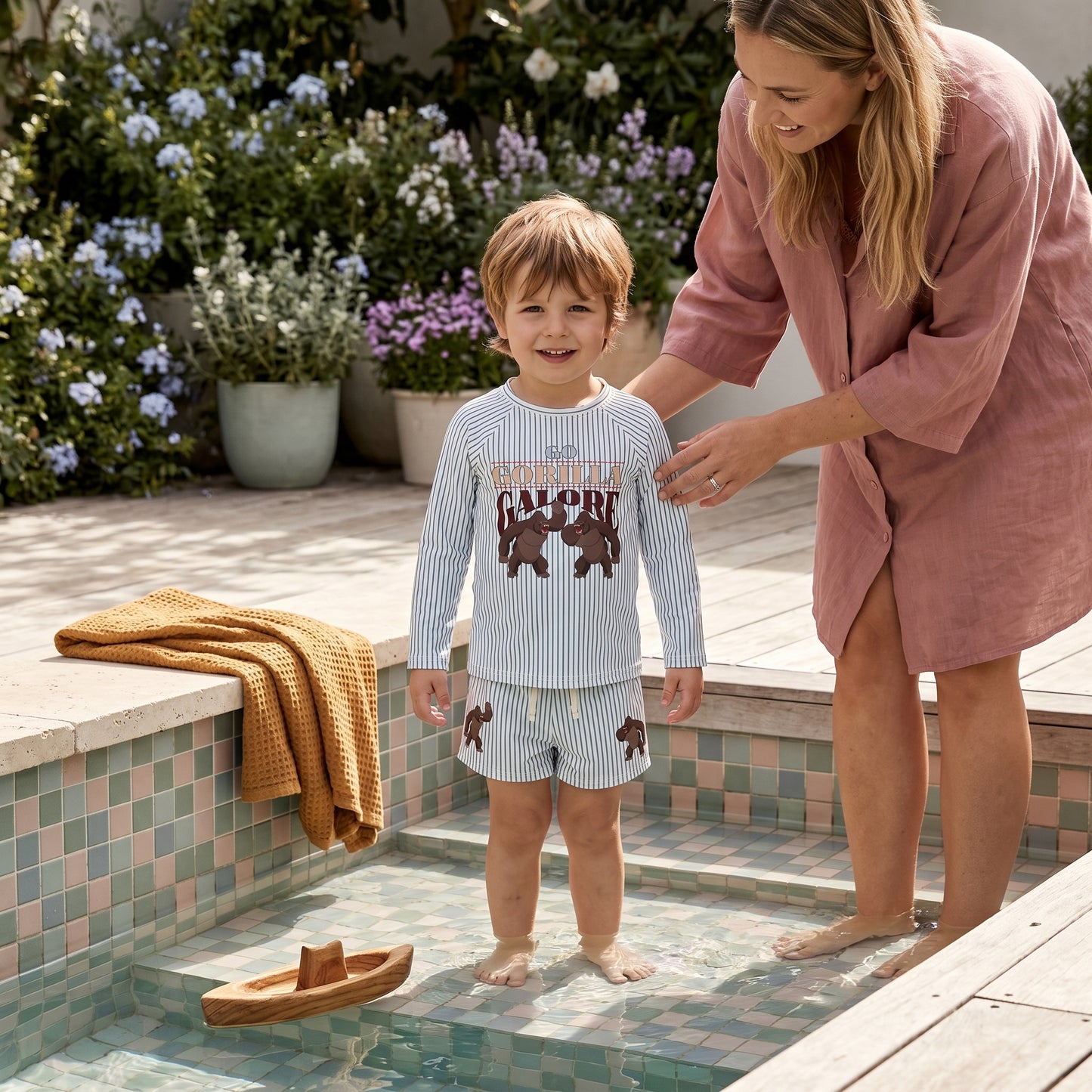 Hugo Boys Two Piece Sun Protection Swimsuit