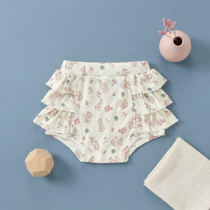 Pearl Ruffle Romper Baby Girls Set