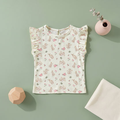 Pearl Ruffle Romper Baby Girls Set