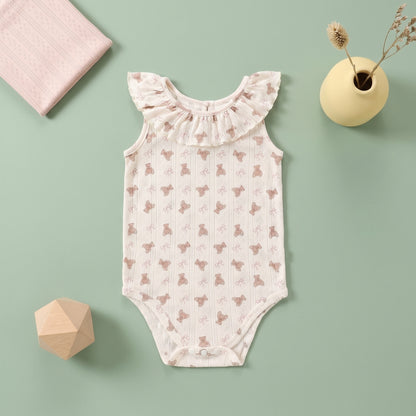 Pearl Ruffle Romper Baby Girls Set