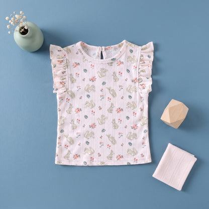 Pearl Ruffle Romper Baby Girls Set