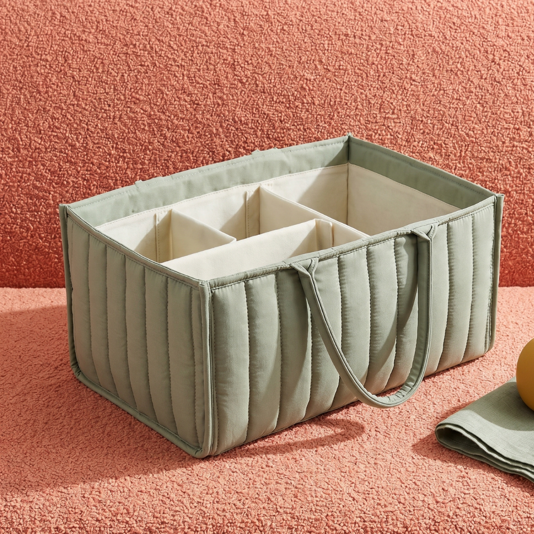 Cotton Nappy Caddy Storage Basket