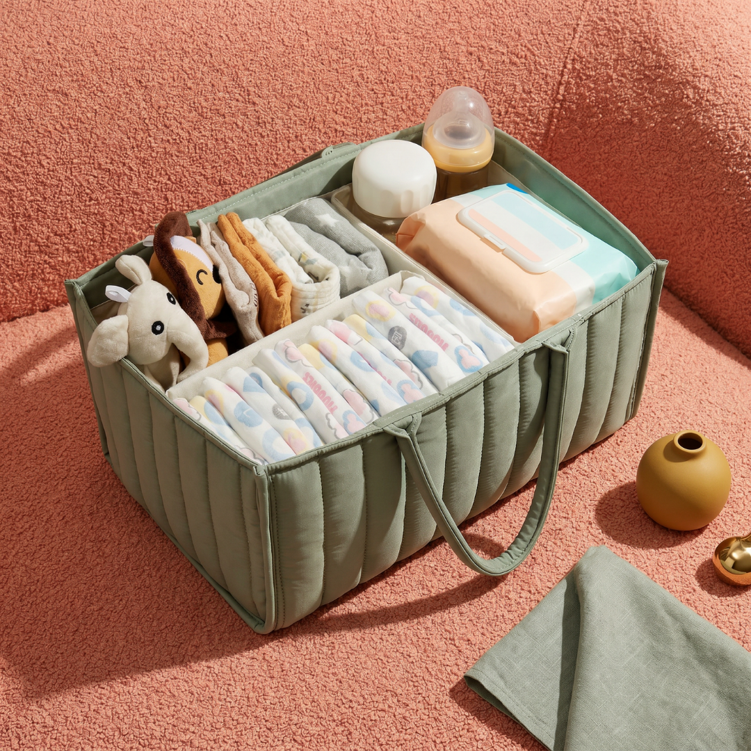 Cotton Nappy Caddy Storage Basket