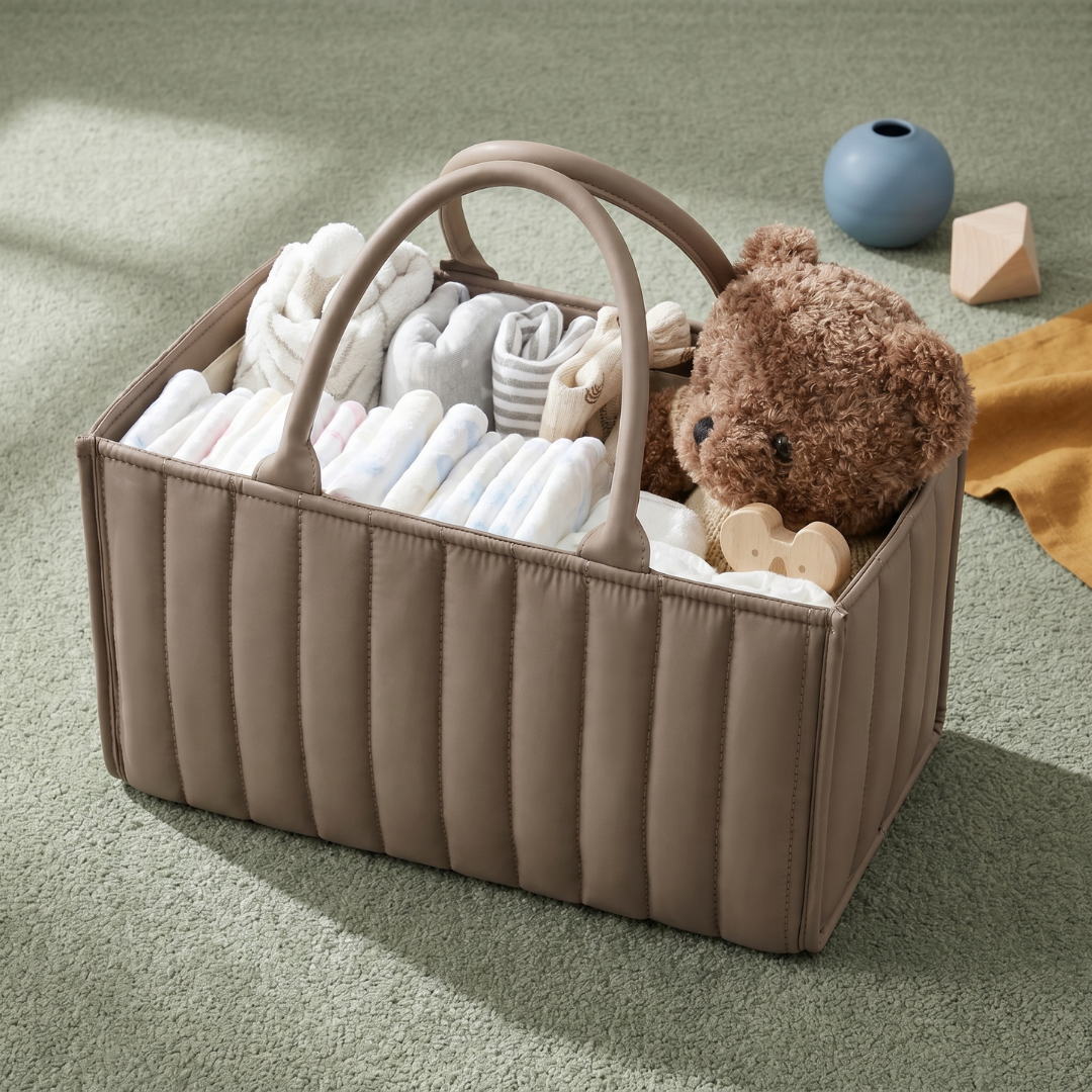 Cotton Nappy Caddy Storage Basket