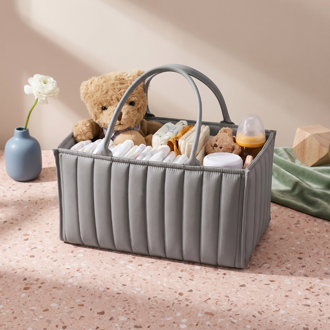 Cotton Nappy Caddy Storage Basket