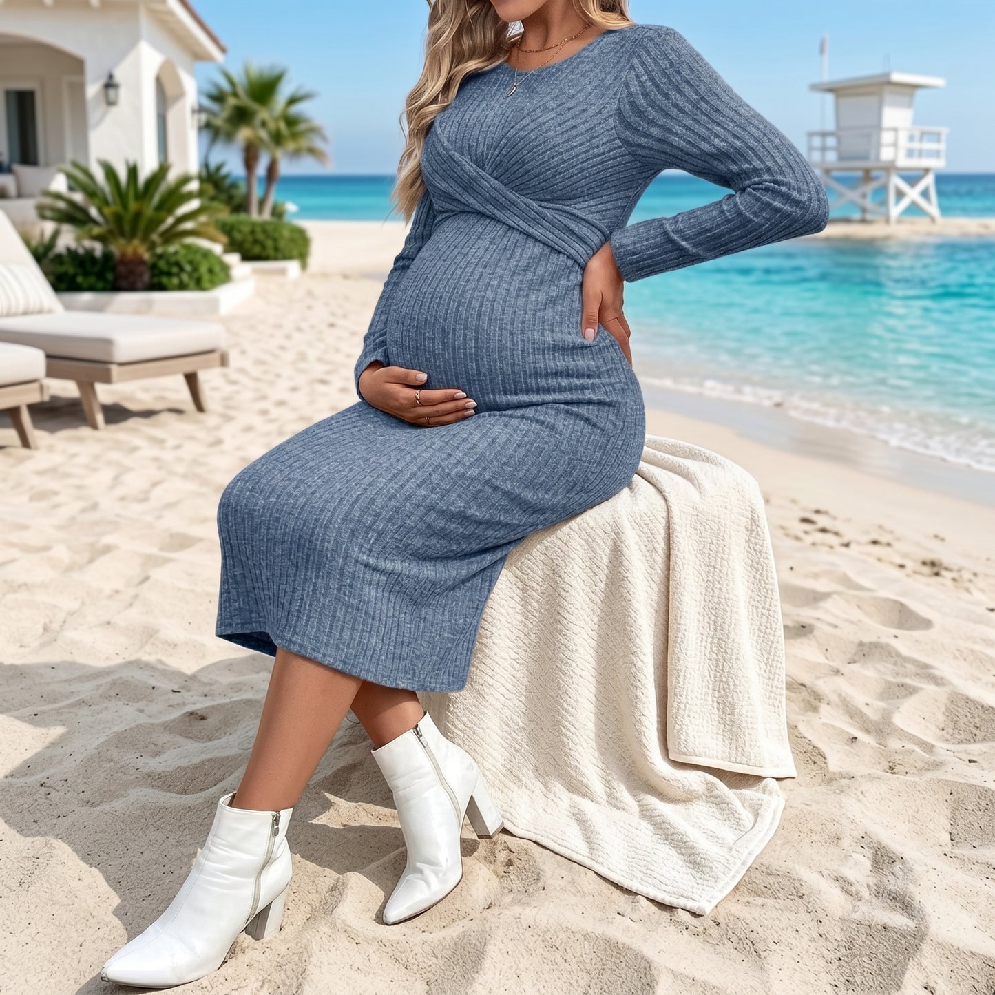 Baby Lilo Ruby Maternity Dress