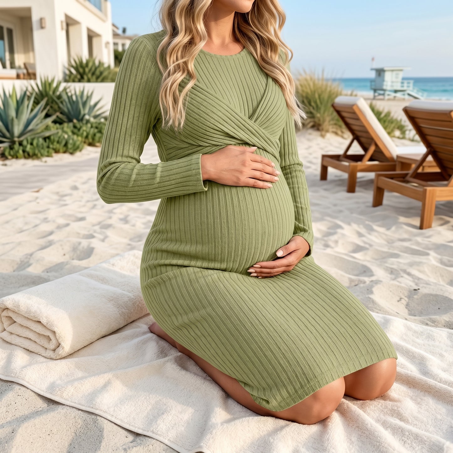 Baby Lilo Ruby Maternity Dress