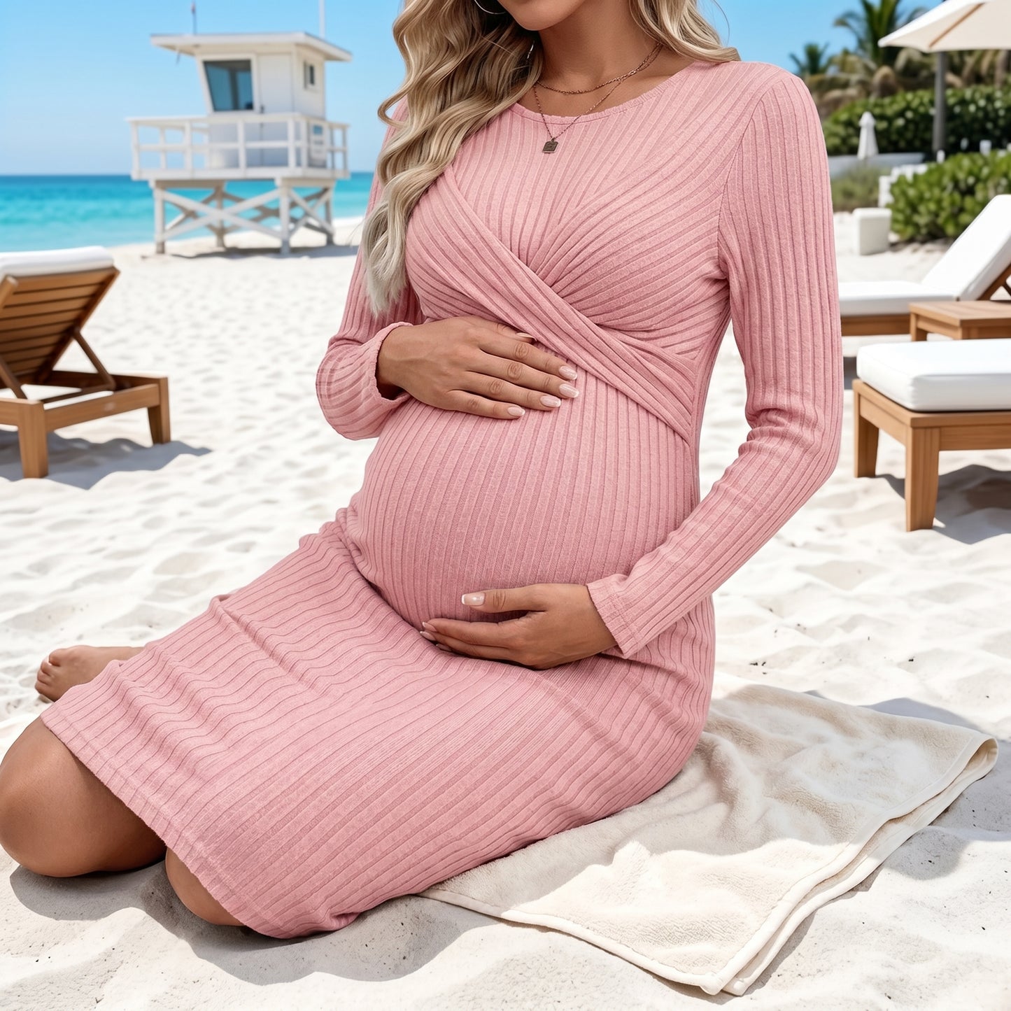 Baby Lilo Ruby Maternity Dress