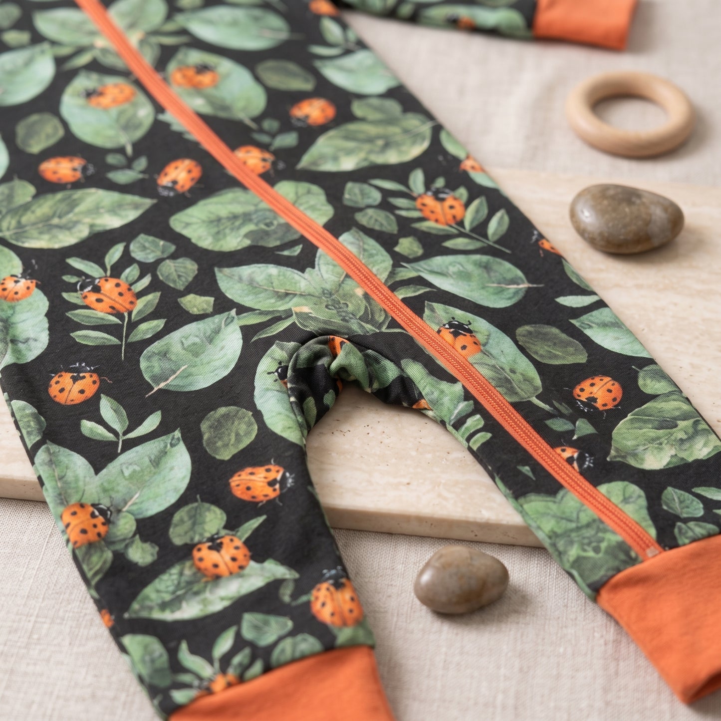 Ladybug Garden Baby Zip Romper