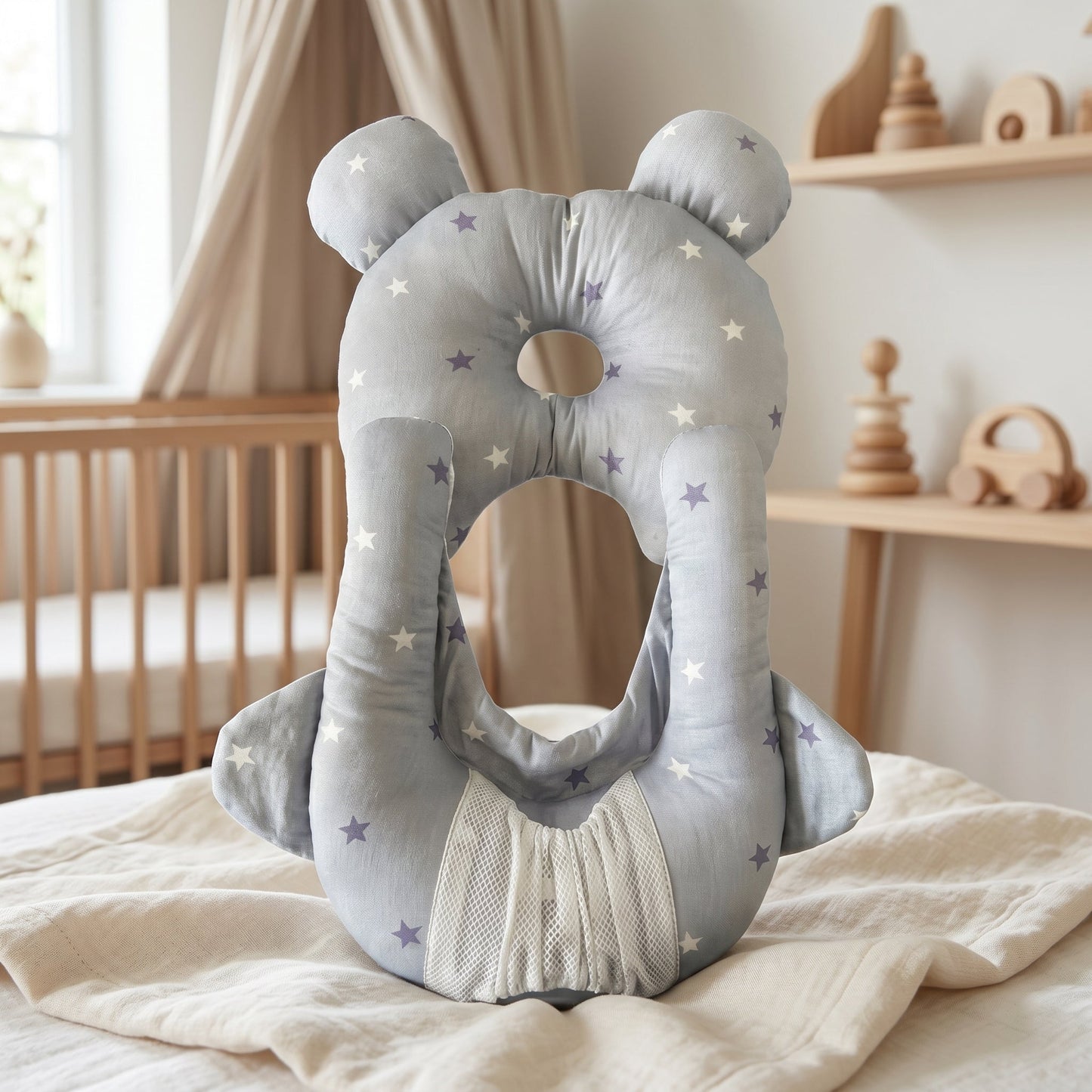 2 in 1 Baby Pillow with Bottle Holder