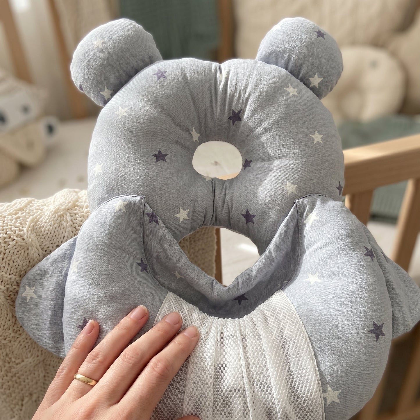 2 in 1 Baby Pillow with Bottle Holder
