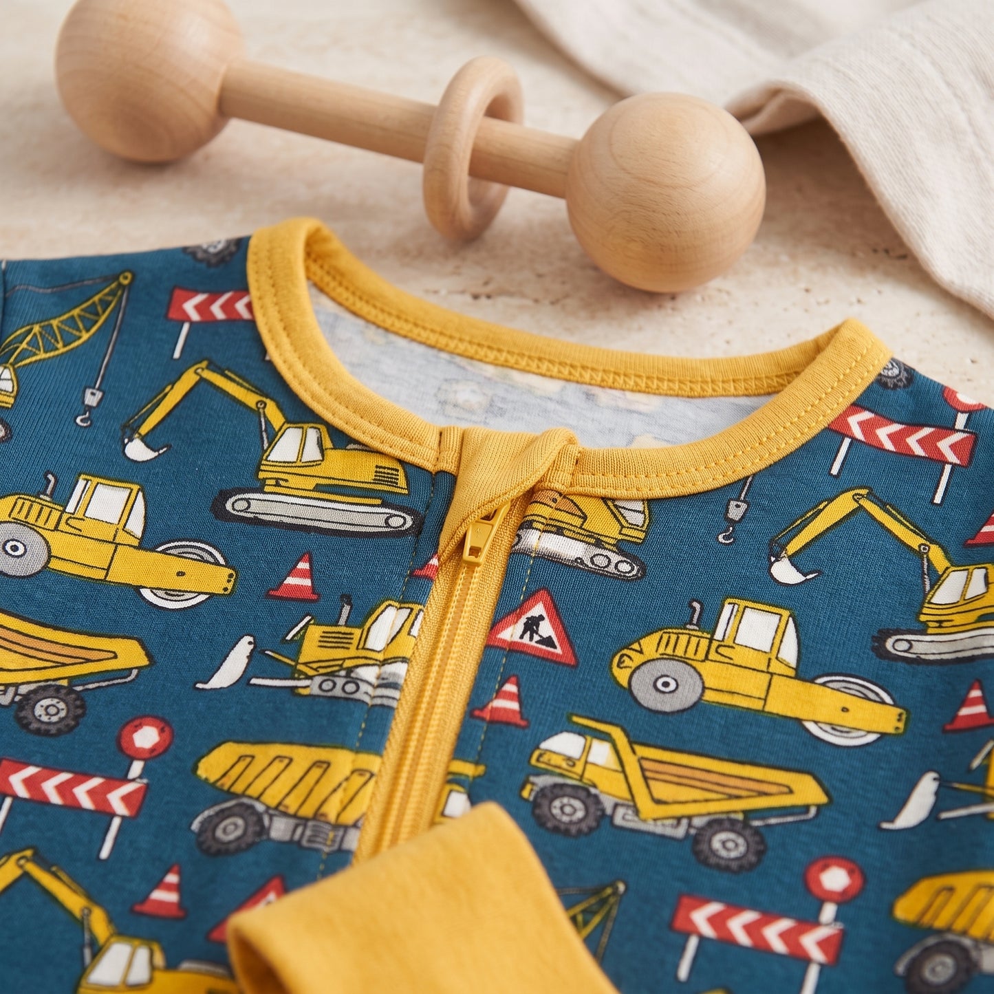 Little Mechanic Baby Zip Romper