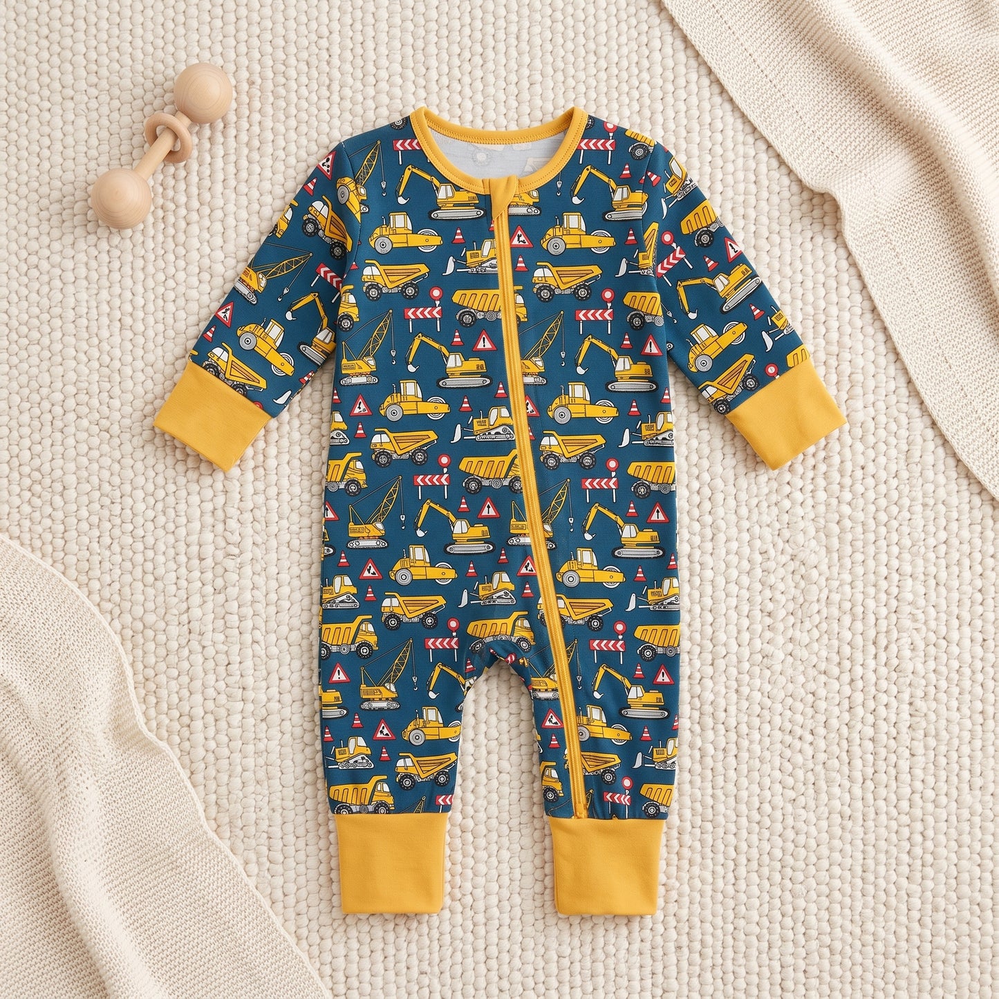 Little Mechanic Baby Zip Romper