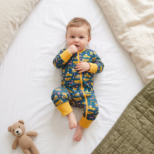 Little Mechanic Baby Zip Romper