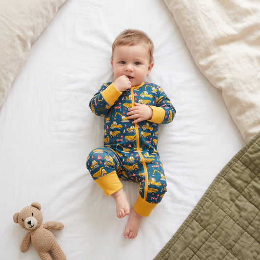 Little Mechanic Baby Zip Romper